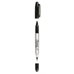 MERKITSEMISKYNÄ SHARPIE TWIN TIP MUSTA (12kpl/pkt)
