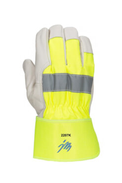 TYÖKÄSINE NAHKASORMIKAS HIVIZ (6PR) / KOKO 11