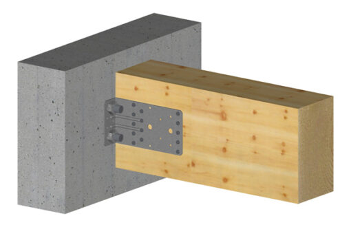 KULMALEVY 220X40X95X2.0 VAHVISTETTU ABR220 SIMPSON PUU/BETONI (25 KPL/LTK) - Image 3