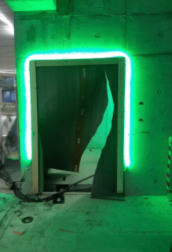 LED VALAISINKETJU VIHREÄ EXIT 15M 9000LM IP65 (sis. liitosjohdon)