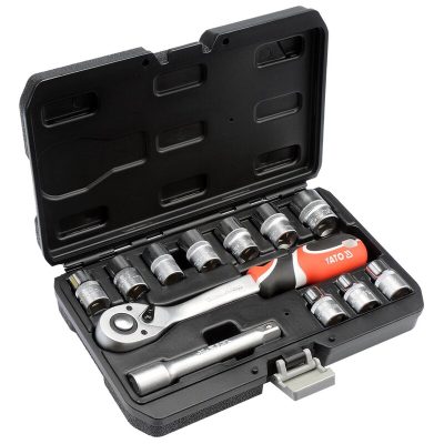 HYLSYSARJA YATO 1/2 TUUMAA 10-24MM 12-OSAINEN