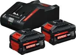 AKKU/LATAUSPAKETTI EXPERT 2X EXBA18V-80 8.0AH + EXAL18V-160 PIKALATAUSLAITE