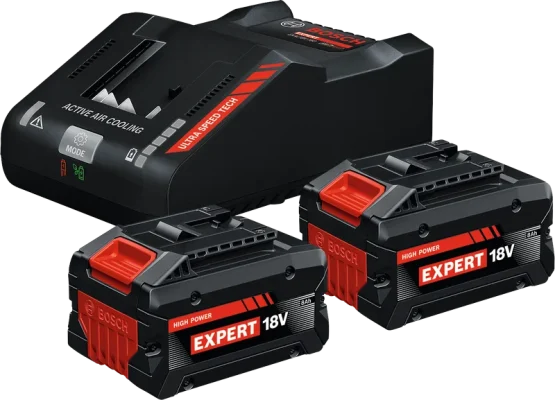 AKKU/LATAUSPAKETTI EXPERT 2X EXBA18V-80 8.0AH + EXAL18V-160 PIKALATAUSLAITE