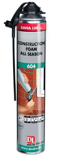 PISTOOLI/PILLIVAAHTO CONSTRUCTION FOAM 604 -10°C EC1/EPD/M1 DANA LIM 750ML (12KPL)
