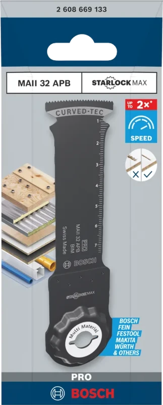SAHANTERÄ GOP STARLOCK MAX PRO MAII 32 APB 32MM X 80MM PUU/METALLI PITKÄ BIM 1KPL